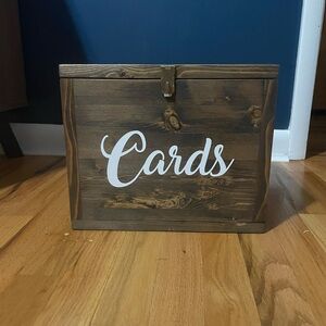 Wood, Rustic Wedding Card Box